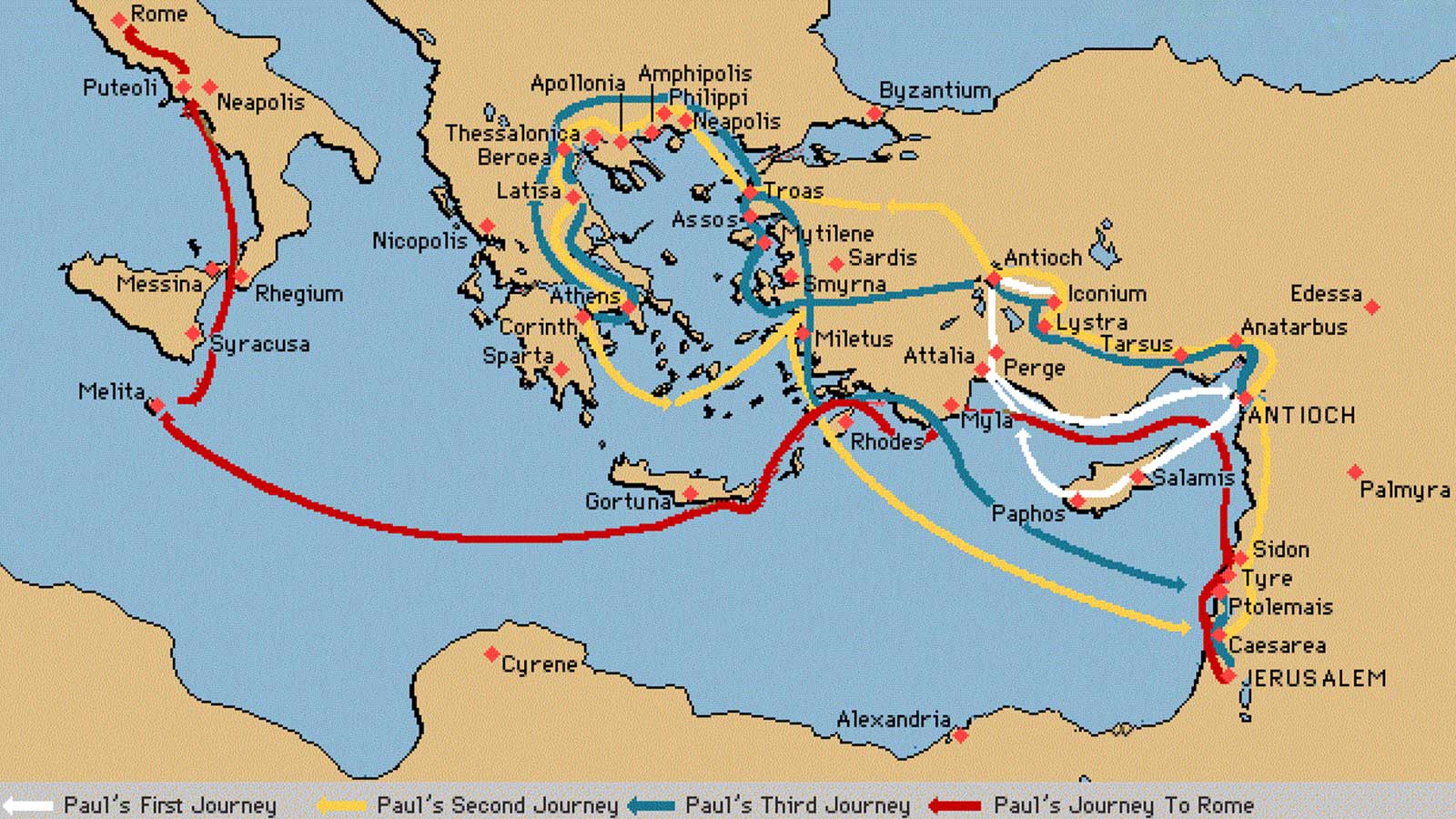 Paul’s Missionary Journeys: A Map of the Early Church hero image